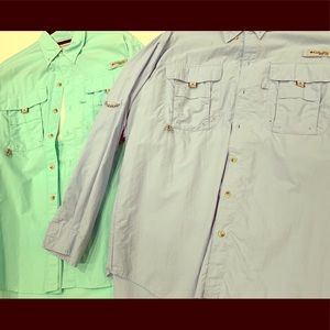 Lot of 2 men’s Columbia PFG long sleeve shirts